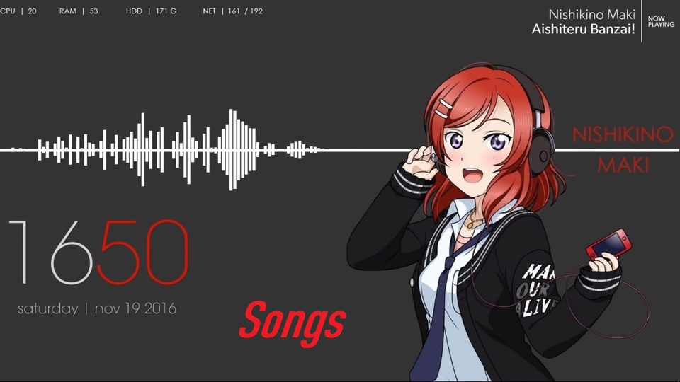 Maki Nishikino, text: Songs